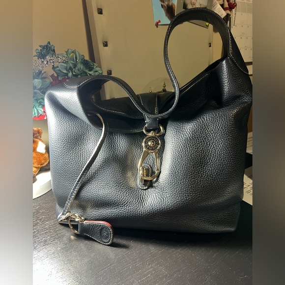 Dooney & Bourke Navy Shoulder Bag - Picture 3 of 15